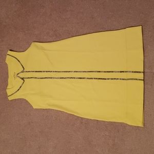 Out 2 Launch Women's 2 Piece Yellow Silhouette Dress and Shorts Golf Set